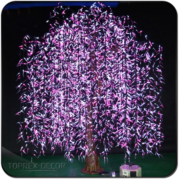 Led Outdoor Lighted Artificial Weeping Willow Tree Buy Weeping Willow