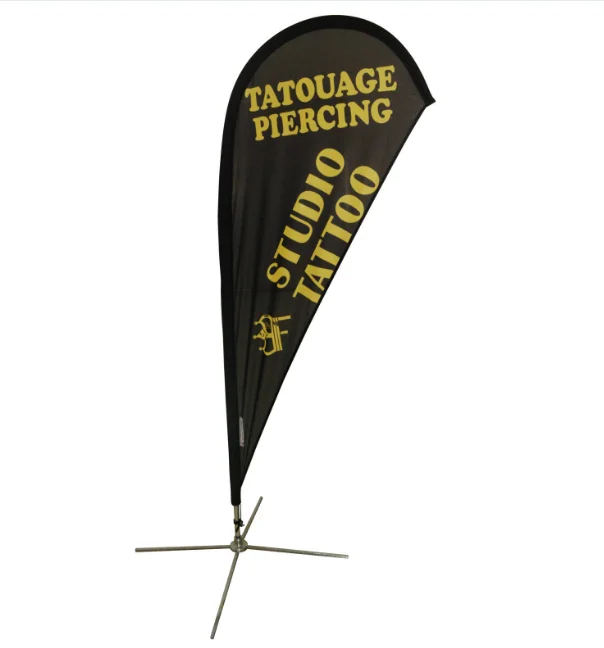 Teardrop Standing Flags Wind Promotional Bow Head Banner Buy