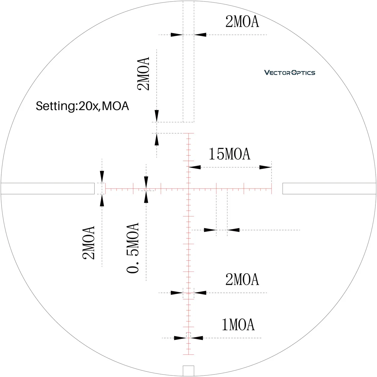 Vector Optics Sentinel 4-16x50 6-24x50 8-32x50 10-40x50 50mm Mp Scopes 