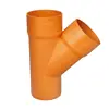 ERA Zhejiang Made PVC 45 degree Y TEE Pipe Fittings