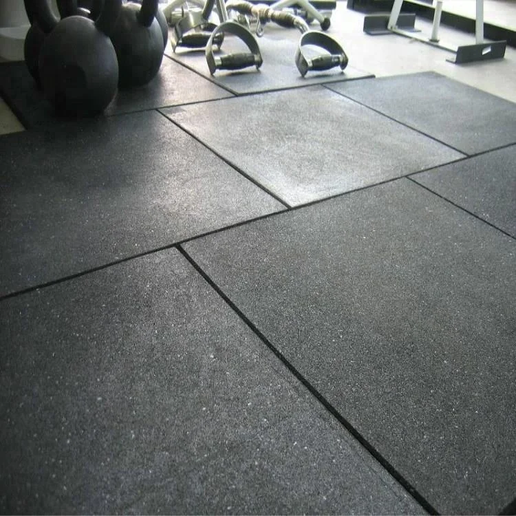 Outdoor Uv Resistant Crumb Rubber Tile Playground Fitness Crossfit