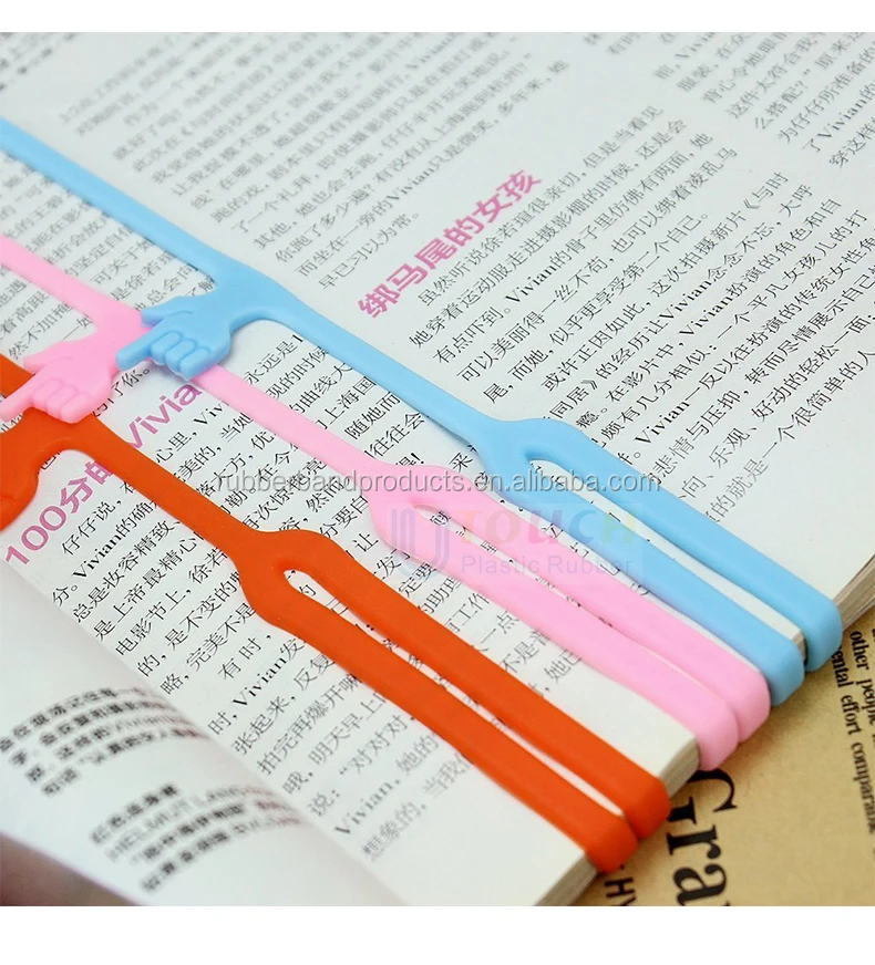 Custom Creatiee Novelty Book Marker Strap Stationery Gifts Silicone ...