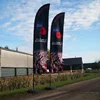 Manufacturer high quality double or single sided feather flag with base