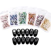 Mix Sizes 400PCS/Pack Crystal Clear AB Non Hotfix Flatback Rhinestones Nail Rhinestones for Nails 3D Nail Art Decoration Gems