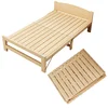 Wholesale high quality and economic solid wood children single folding bed