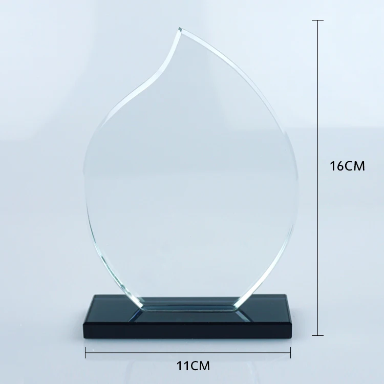 Virtue Glass Trophy In 3 Sizes Free Engraving up to 30 Letters 
