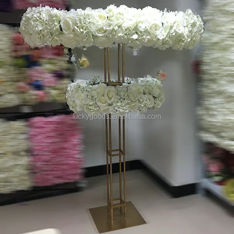 1.5m White Wedding Centerpiece And Flower Stand For Table Decoration