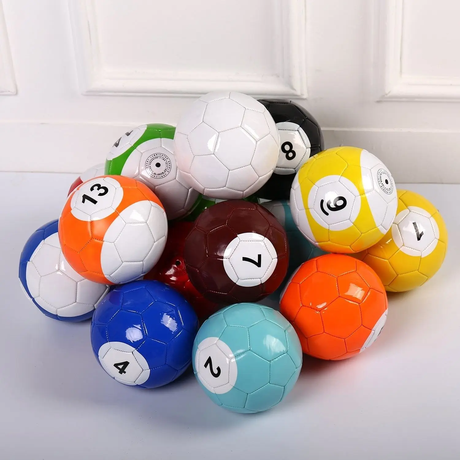 1 Set 16 Pcs Actearlier Desktop Football Game Snook Ball Snooker Street ...