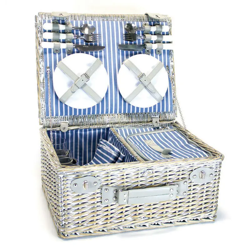 Handmade Outdoorwicker Round Picnic Basket Set For Sale Buy Cheap
