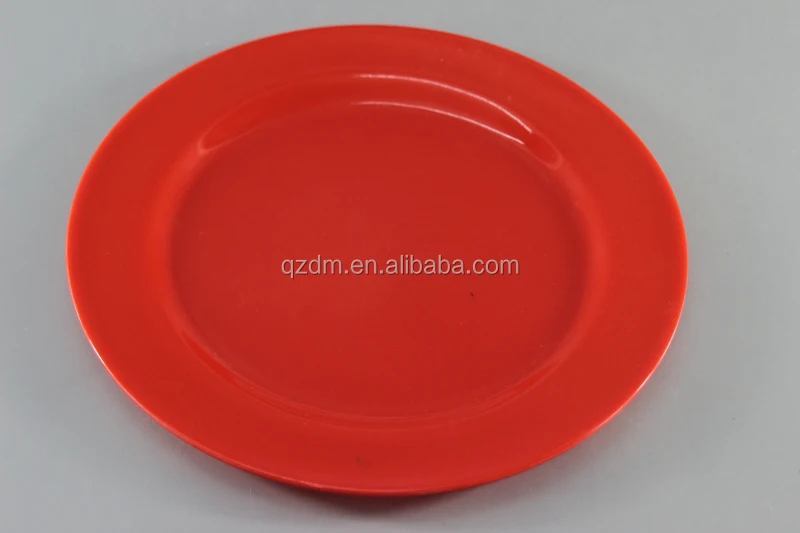 Red Melamine Diner Plate Serving Dishes