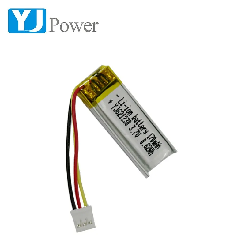 5x 3.7V 150mAh Li Po Polymer Rechargeable Battery 501230 JST 2P 1.25mm - Foto 4