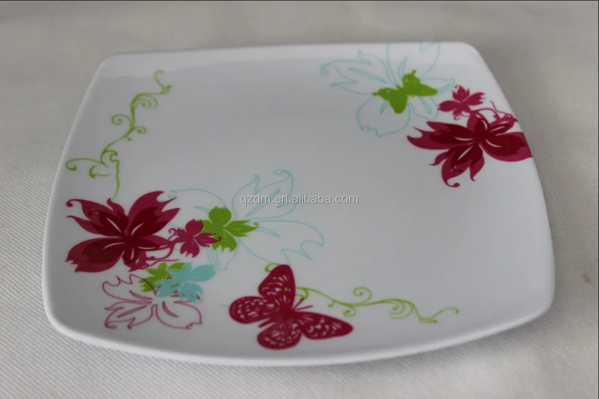 Plastic Cake dishes Melamine Dinner plate for Picnic