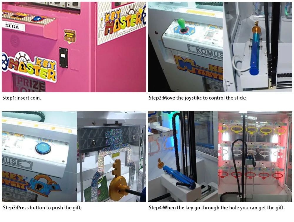 Popular Golden Key Master Video Push Win Vending Game Machine For Sale