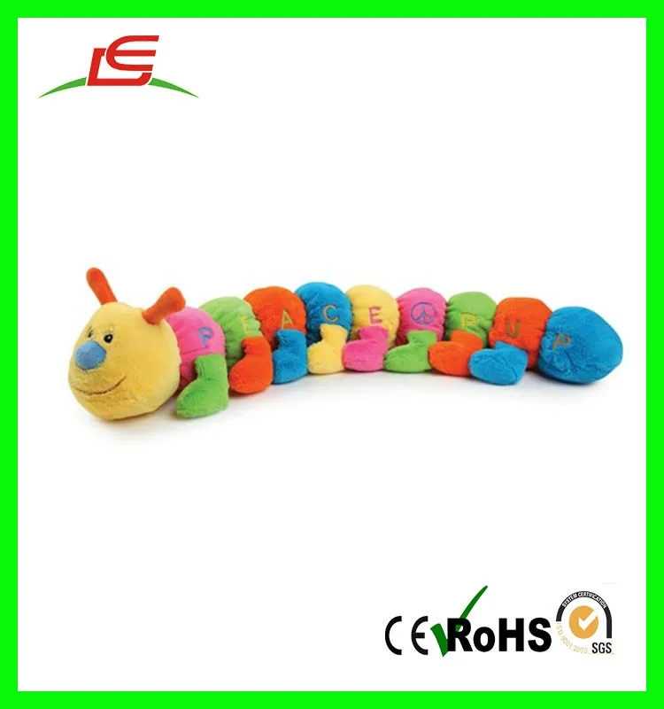 multi colored stuffed caterpillar