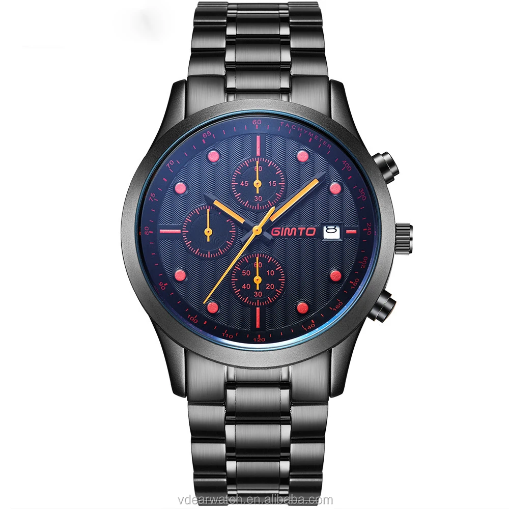 Solid Stainless Steel Chain Workable Three Eyes Men's Fashion Hand