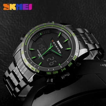 skmei black analog watch