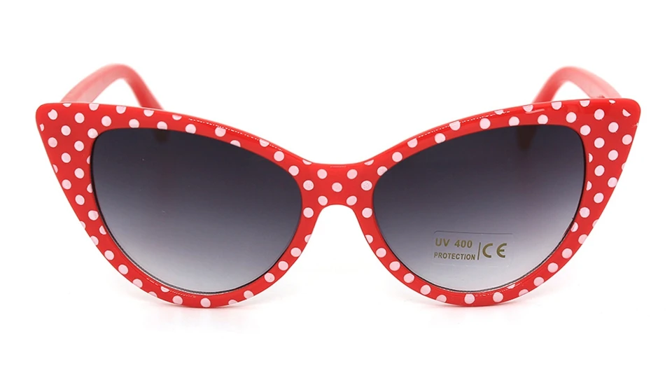 red polka dot sunglasses