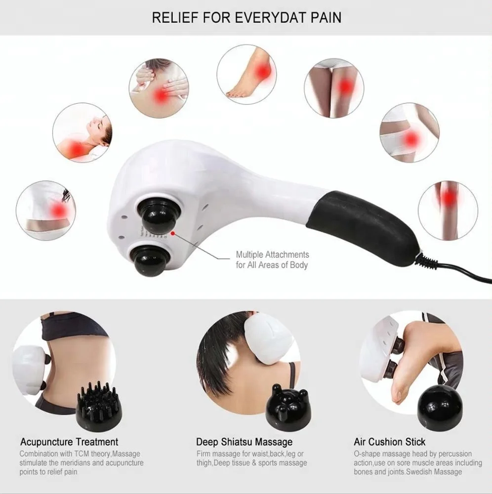 Luyao Massage Equipment Handhold Dualheads Massager Massage Machinely