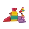 Cheap kids soft play area game toys combination indoor playground equipment train soft play area game for sale
