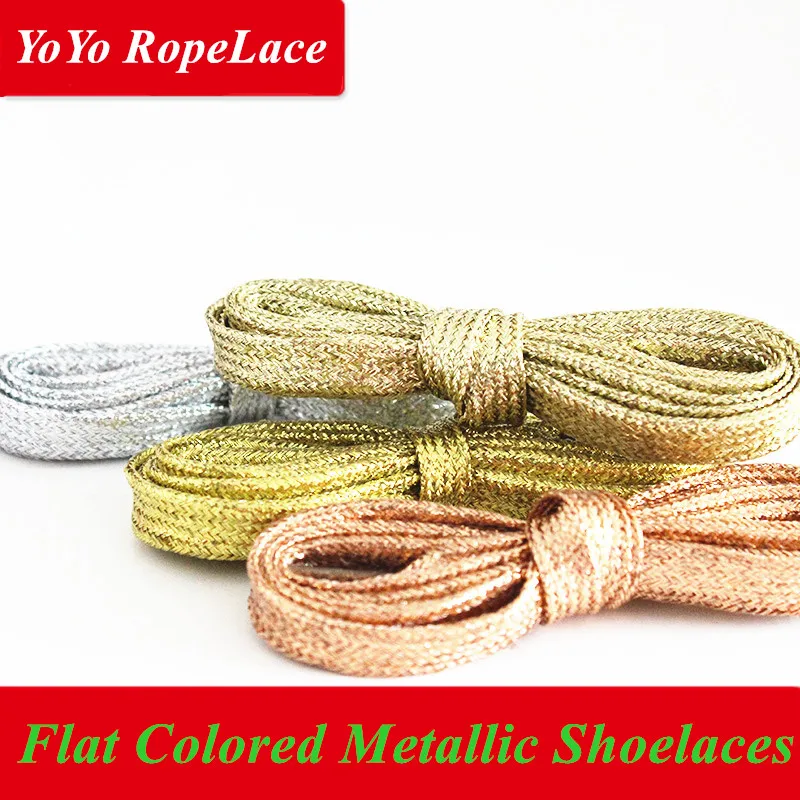 metallic shoelaces