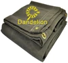 18oz Heavy Duty Canvas Tarp with 2' Grommets Reinforced Patches With Brass Solid Eyelets