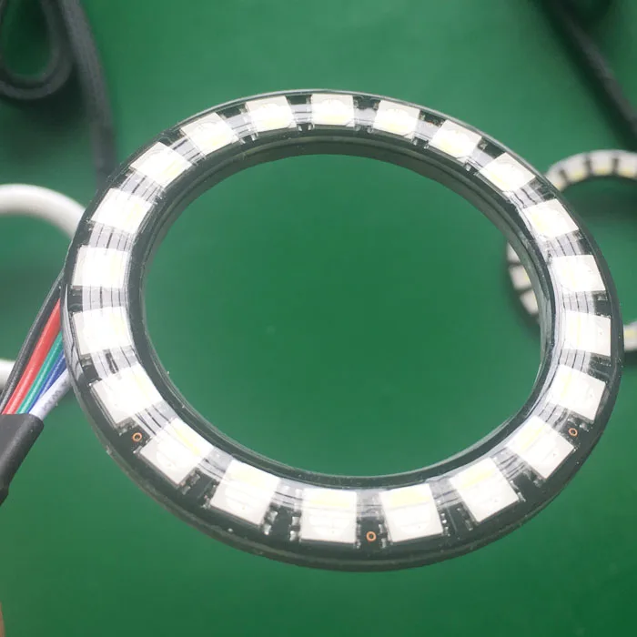 80mm clear glue waterproof led halo rings sequential lighting