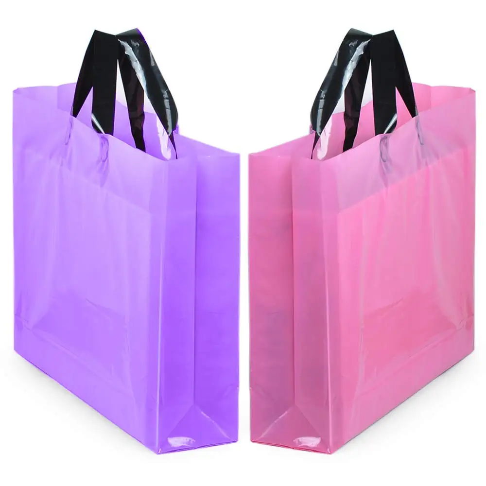 定制印刷多彩奢华定制印花礼品包装塑料手提袋 - buy 购物袋,pvc 包装