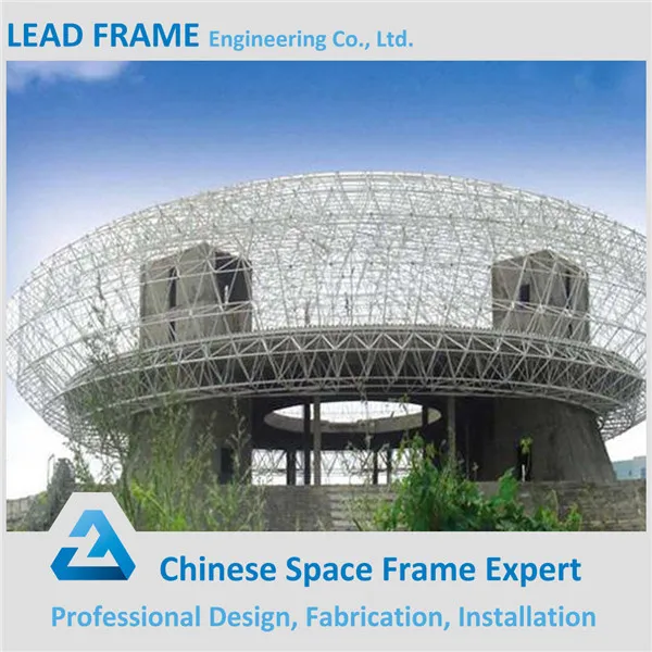 fast installation steel space frame roof sport hall
