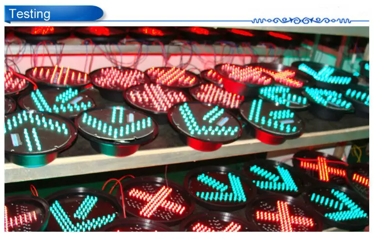 200mm 2 Aspect Red Cross Green Arrow Led Traffic Signal Light On Sale