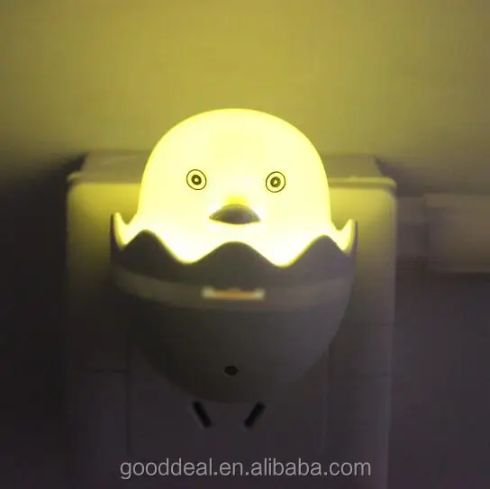 Us Eu Plug Led Night Light Ac 110 220v Light Control Sensor Yellow Duck Sensor Bedroom Baby Lamp Wall Socket Night Lamps Buy Sensor Bedroom Baby