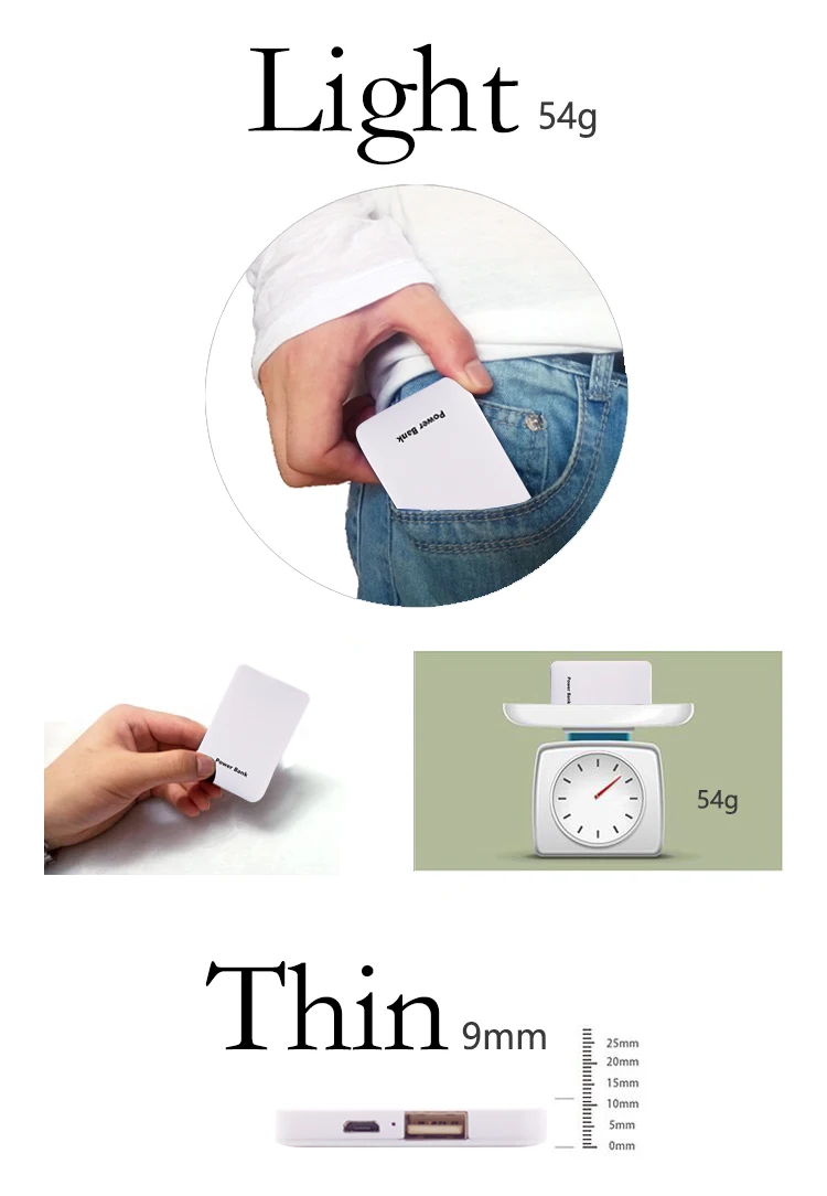 Consumer Electronics Travel Cell Phones USB Power Bank 2000 mAh - ANKUX.COM