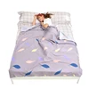 2019 new wholesale custom Easy to store 100% cotton travel anti-dirty sleeping bag for hotel bed sheets 0.8m 1.2m 1.6m 1.8m 2m