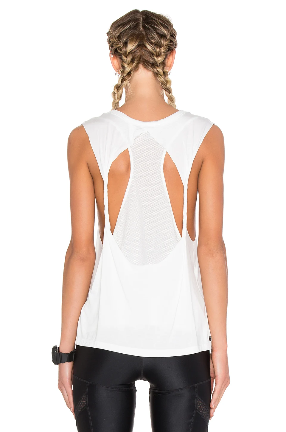 Splicing Cut Off Ladies Fitness Tops,Sports Apparel Wholesale,Yoga Tank