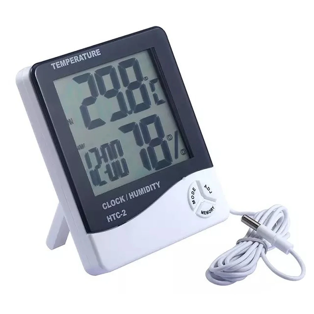 thermometer and hygrometer with probe