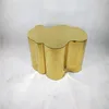 Gold titanium stainless steel tree trunk table