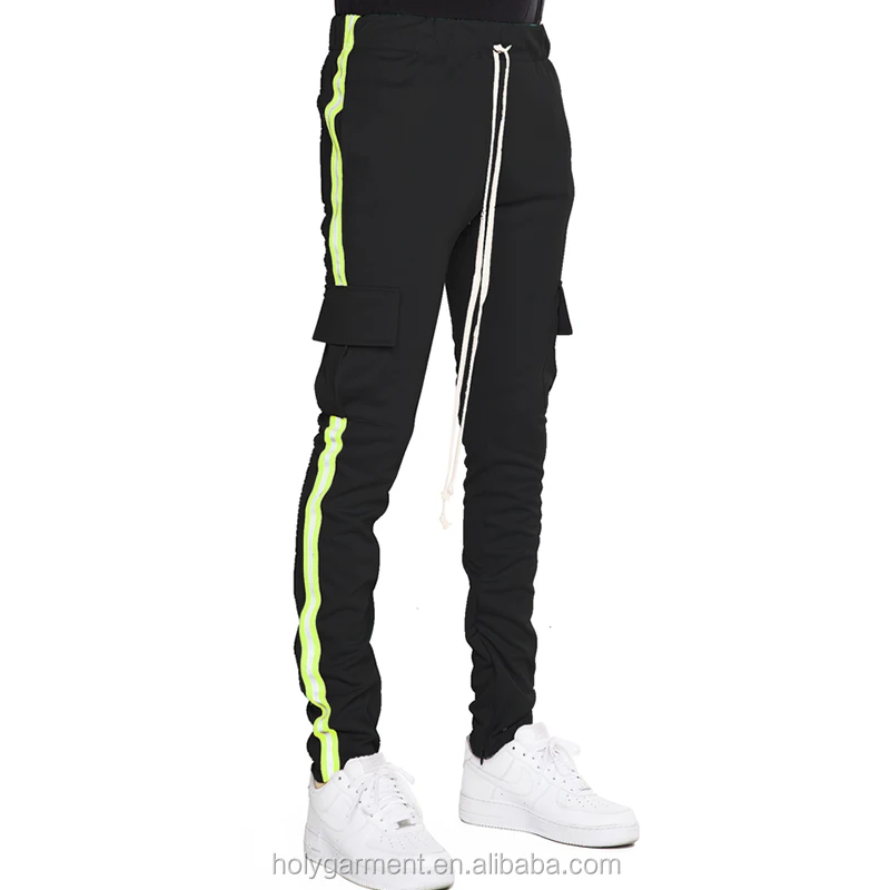 green cargo sweatpants