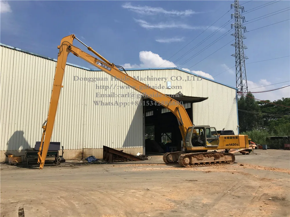 CE-Approved KATO HD1430 Excavator Long Reach Boom and Arm with 21meters Long Reach Q345B&Q690D Material and 6 Months Warranty