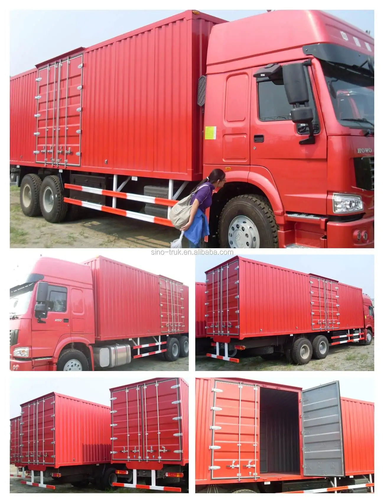 中国重汽 howo 4x2 16 吨迷你货车货箱卡车运输
