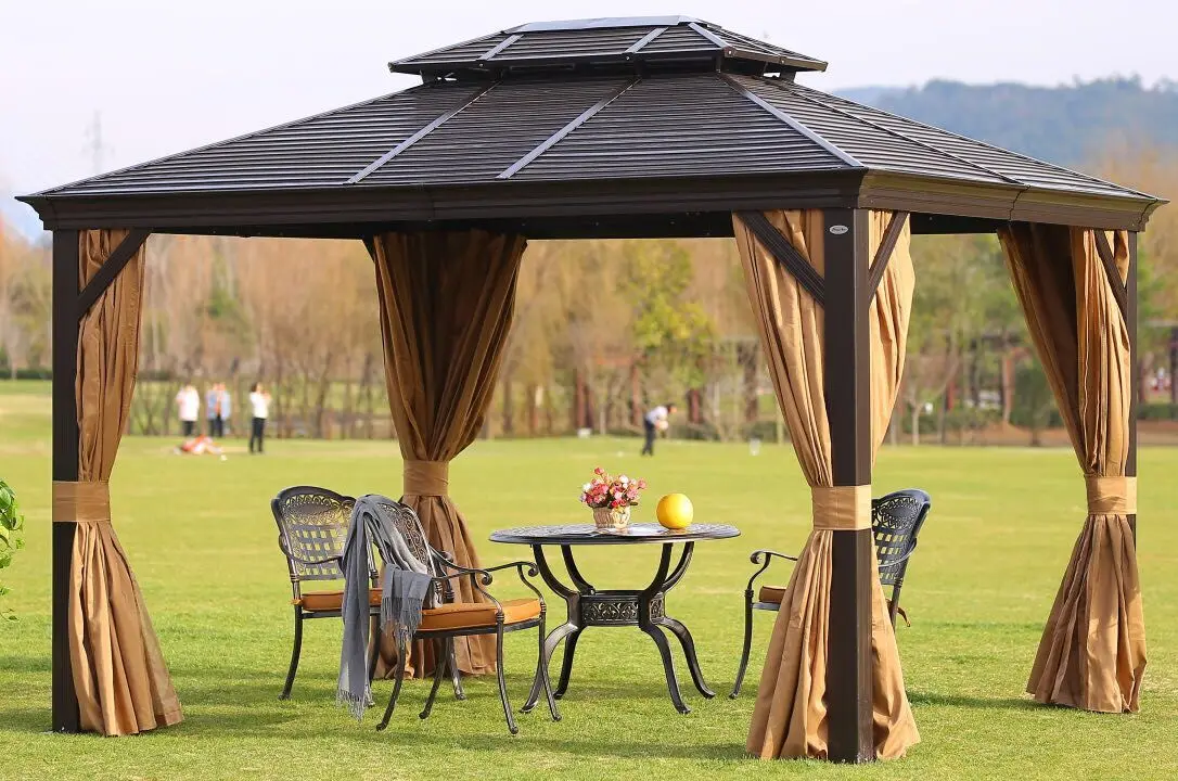 3x3m Sunjoy Replacement Canopy For Southbay Hexagon Easy Set Up Gazebo With Side Wall And Curtains Waterproof Buy Garden Gazebo Patio Gazebo Gazebo Pavilion Product On Alibaba Com