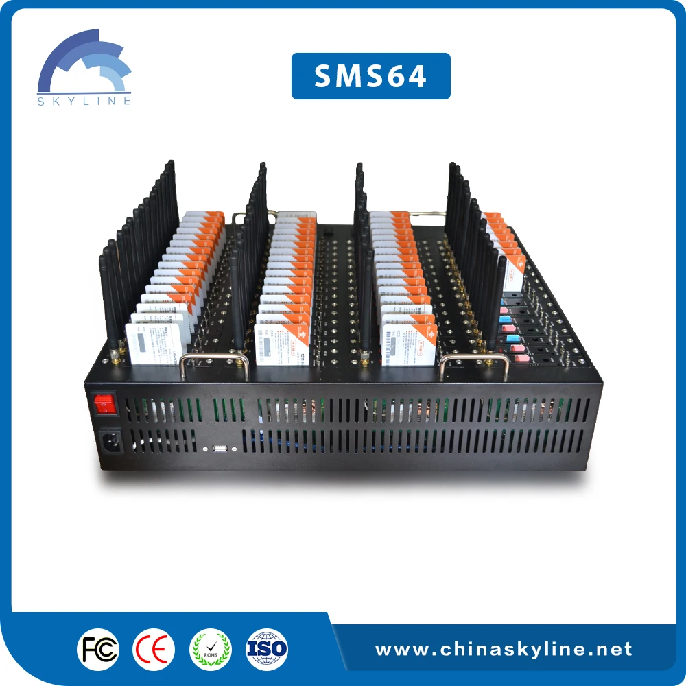 Multifunctional bulk sms post  64 ports gsm modem