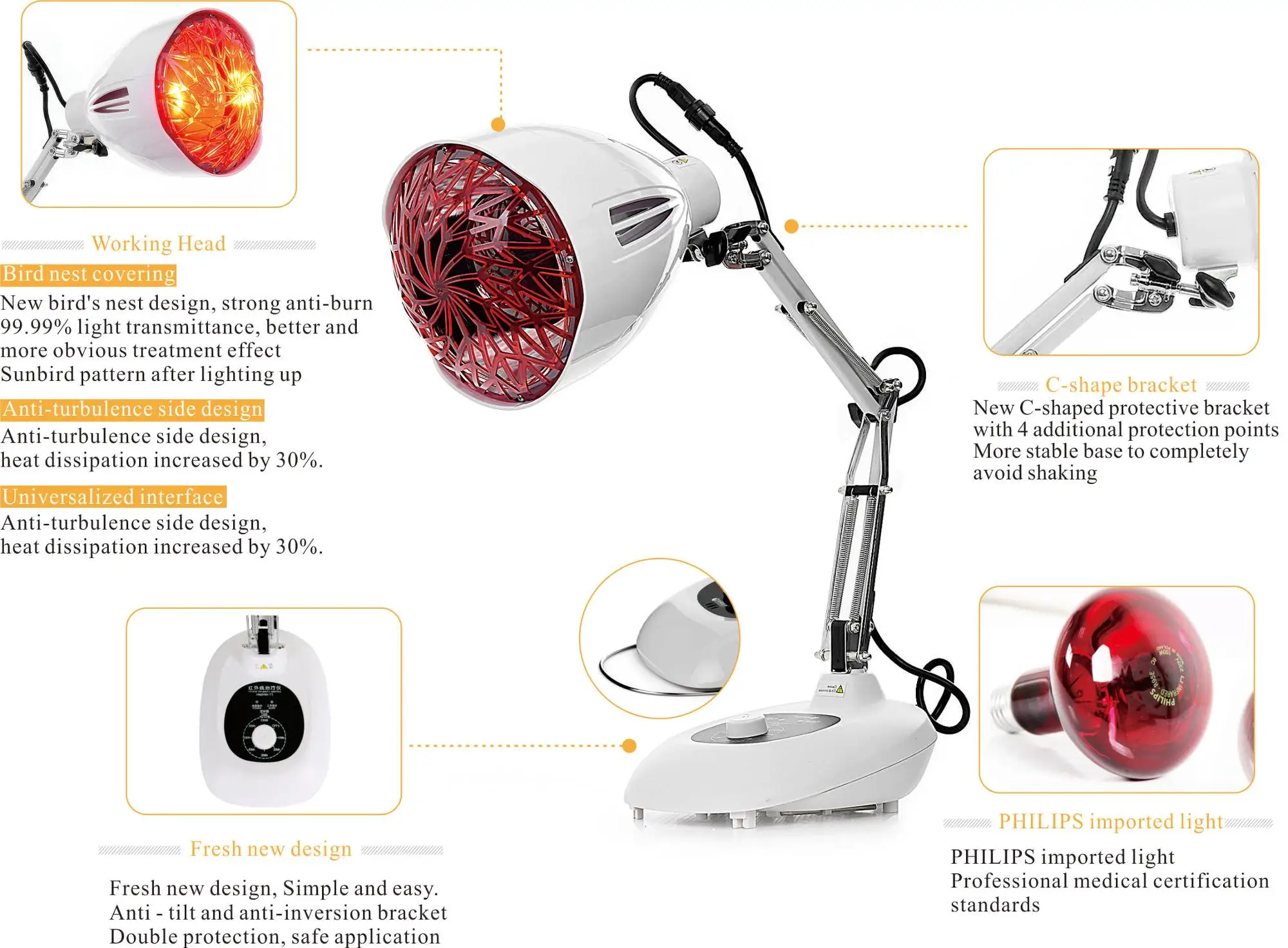 Tdp Infrared Lamp With Ce Certification Buy Infrared Lamp 100w,Tdp