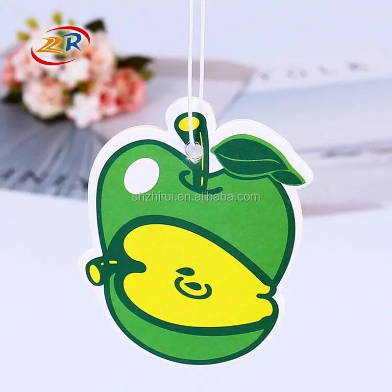 Ecofriendly Absorbent Paper Hanging Auto Air Freshener Car Custom Air