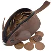 Fashion small animal mouse shape real leather coin purse zipper coin pouch wholesale