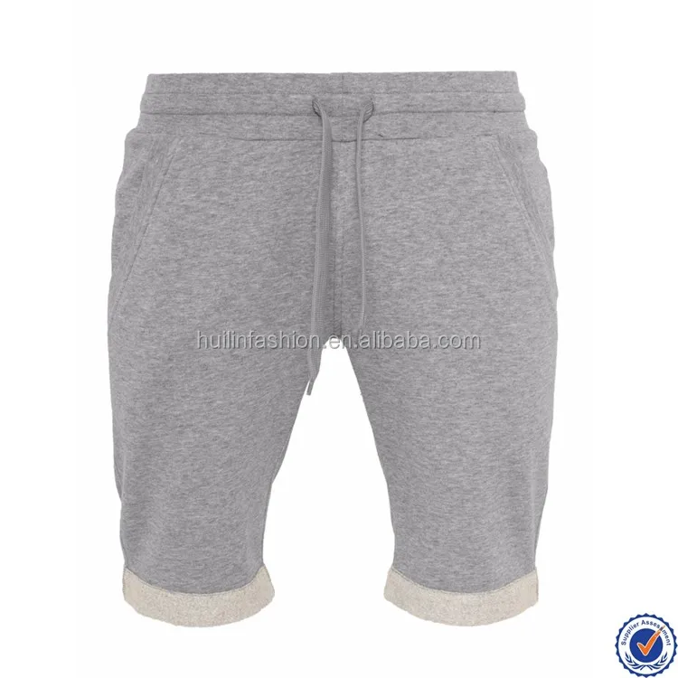 grey mens sweat shorts