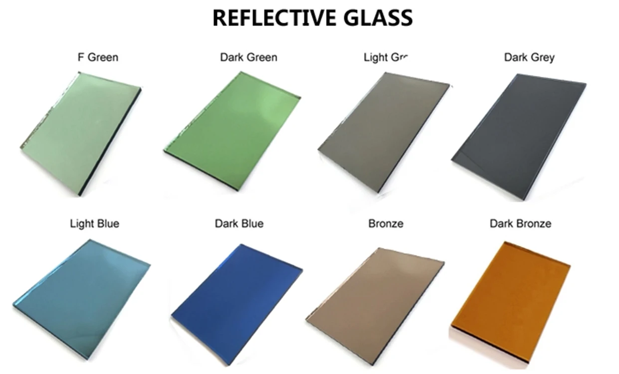 green grey bronze blue REFLECTIVE GLASS price 3mm 4mm 5mm 6mm