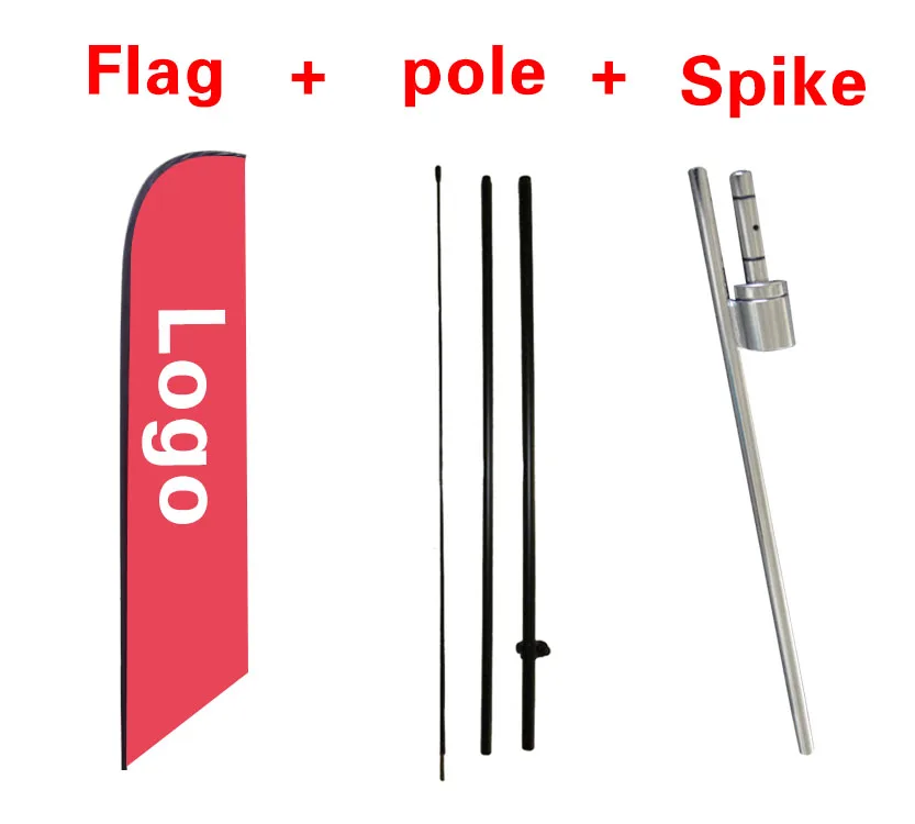 Boat Sale 15/' Feather Banner Swooper Flag Kit with pole+spike