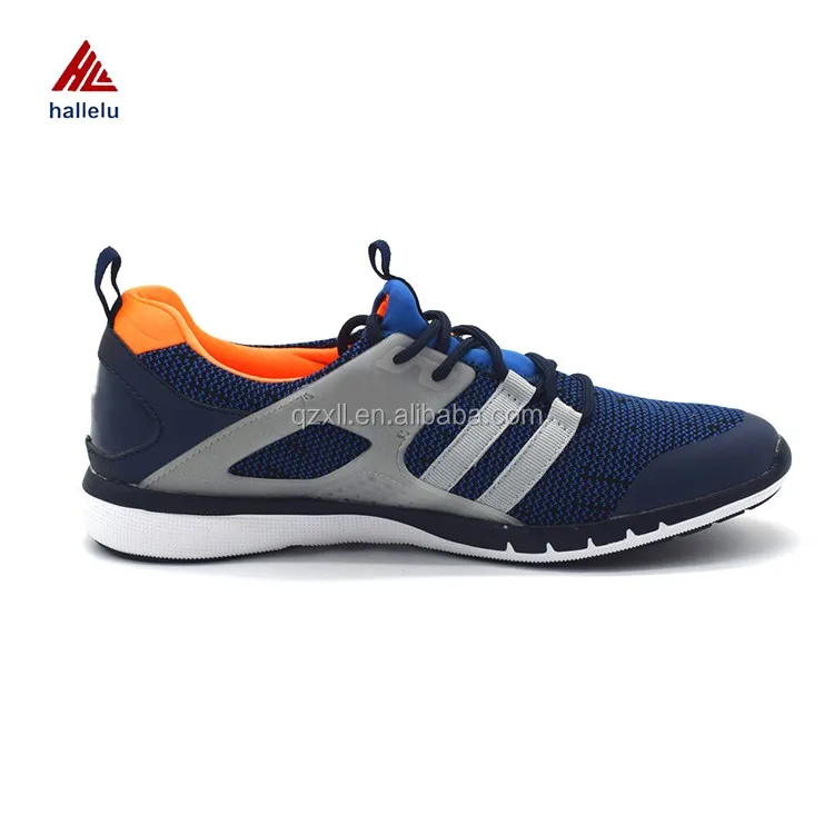 Fly Knit Shoe Uppers For Men Summer Lace Up Breathable Light Flat Slip On Athletic Running Sport Shoes 5.jpg