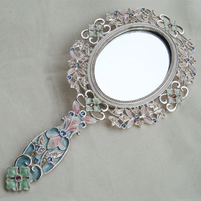 antique silver hand mirror value