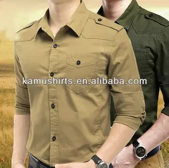 chemise militaire homme