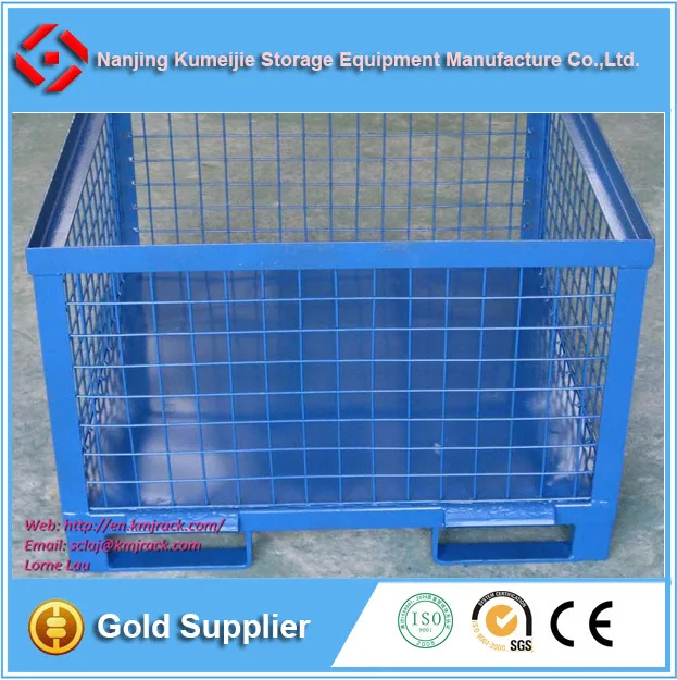 Cage Large Box Pallets Storage Boxes Steel Framed Plywood Panel Stillage
